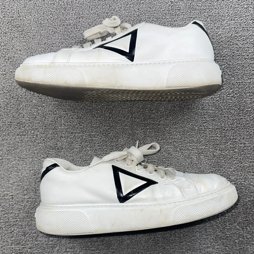 Prada‎ Macro Sneakers Women 38 White Platform Italy Made Designer Streetwear